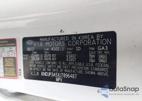 2018 Kia Soul + from USA, damaged, VIN KNDJP3A5XJ7896487